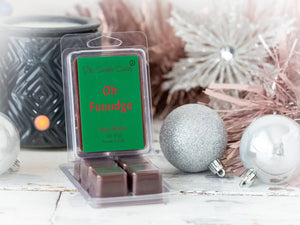 5 Pack - Oh Fuuudge!- Funny Christmas Chocolate Fudge Scented Wax Melts - 2 Ounces x 5 Packs = 10 Ounces - The Candle Daddy