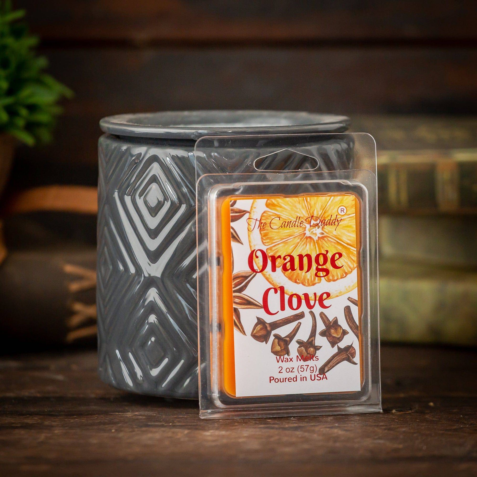 5 Pack - Orange Clove - Spicy Orange Citrus Scented Melt- Maximum Scent Wax Cubes/Melts - 2 Ounces x 5 Packs = 10 Ounces - The Candle Daddy