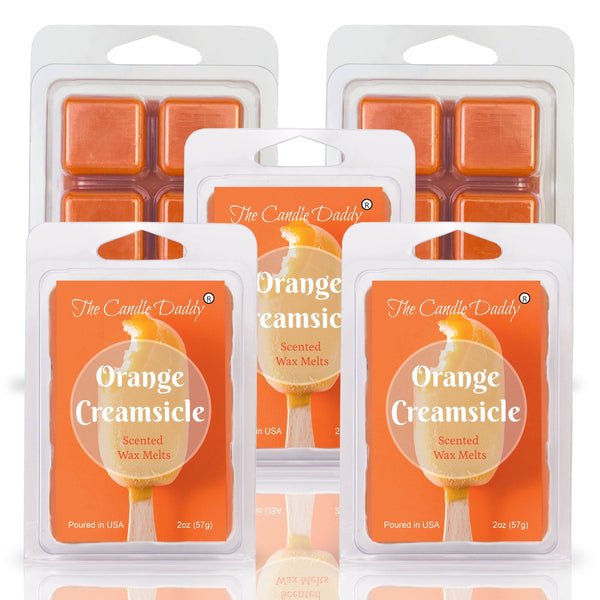Orange Creamsicle - Orange and Cream Frozen Treat Scented Wax Melt - 1 Pack - 2 Ounces - 6 Cubes - The Candle Daddy