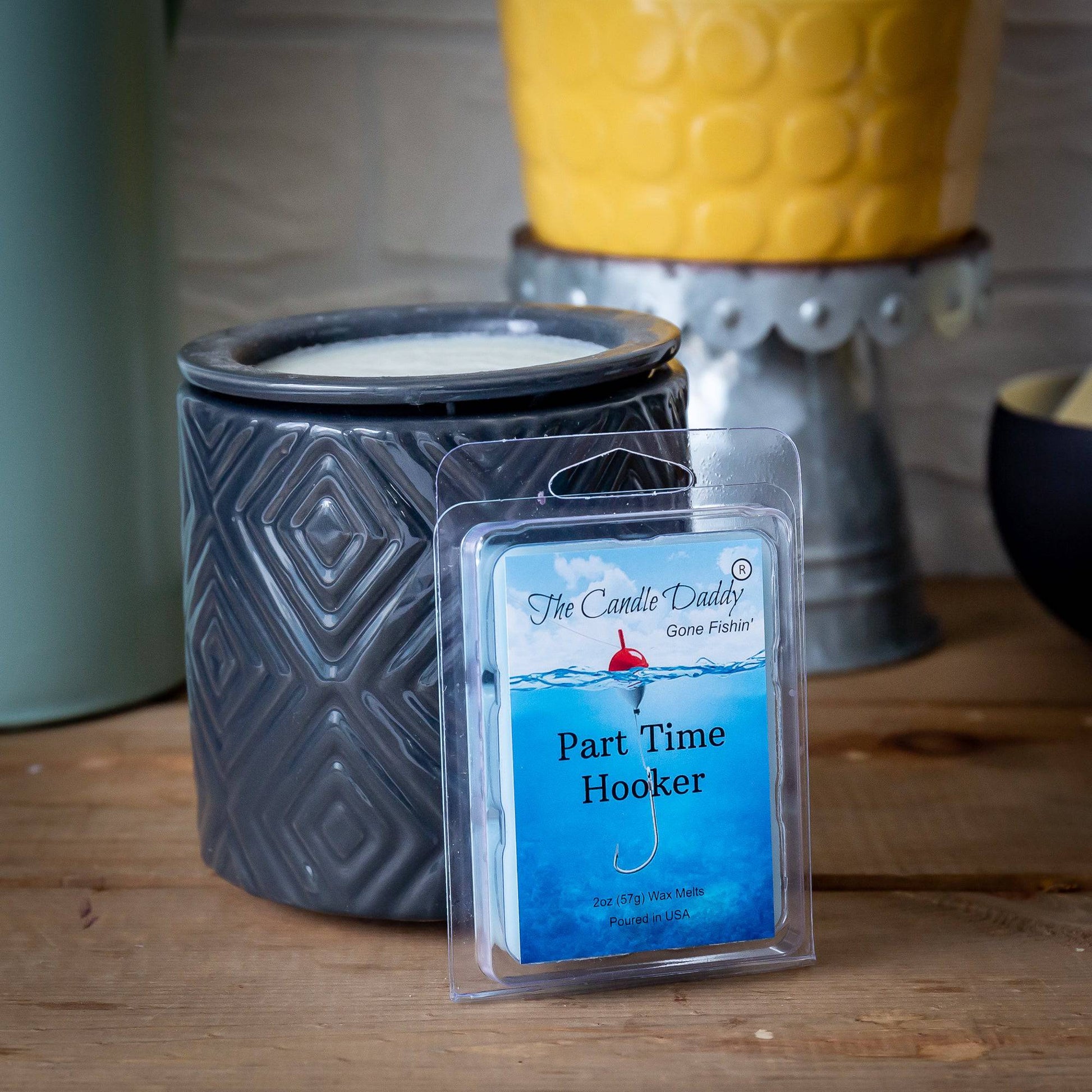 5 Pack - The Candle Daddy's Gone Fishin' - Part Time Hooker - Water's Edge Scented Melt- Maximum Scent Wax Cubes/Melts - 2 Ounces x 5 Packs = 10 Ounces - The Candle Daddy