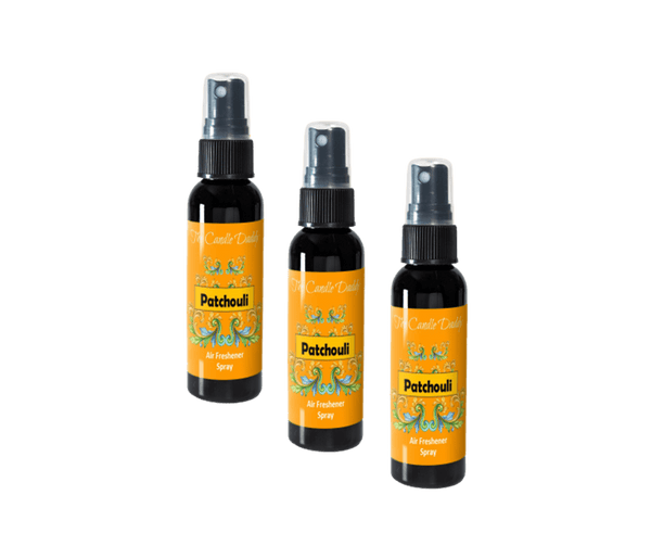 3 Pack - Patchouli Spray - Patchouli Scented - Room/Car Air Freshener Spray – (3) 2 Ounce Spray Bottles - The Candle Daddy