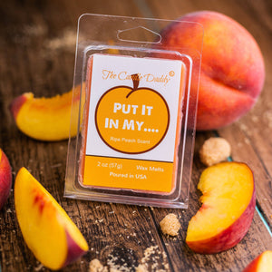 Put It In My... - Ripe Peach SCENTED MELT - 1 PACK - 2 OUNCES - 6 CUBES - The Candle Daddy