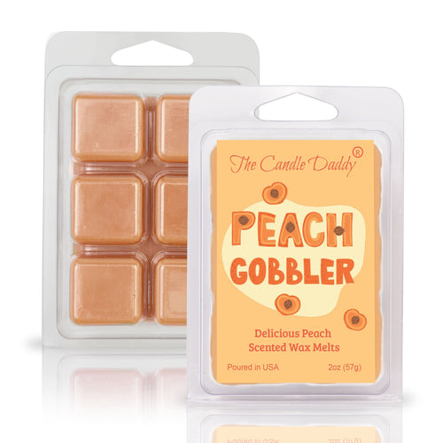 Peach Gobbler - Delicious Peach Scented Wax Melt - 1 Pack - 2 Ounces - 6 Cubes - Blowout