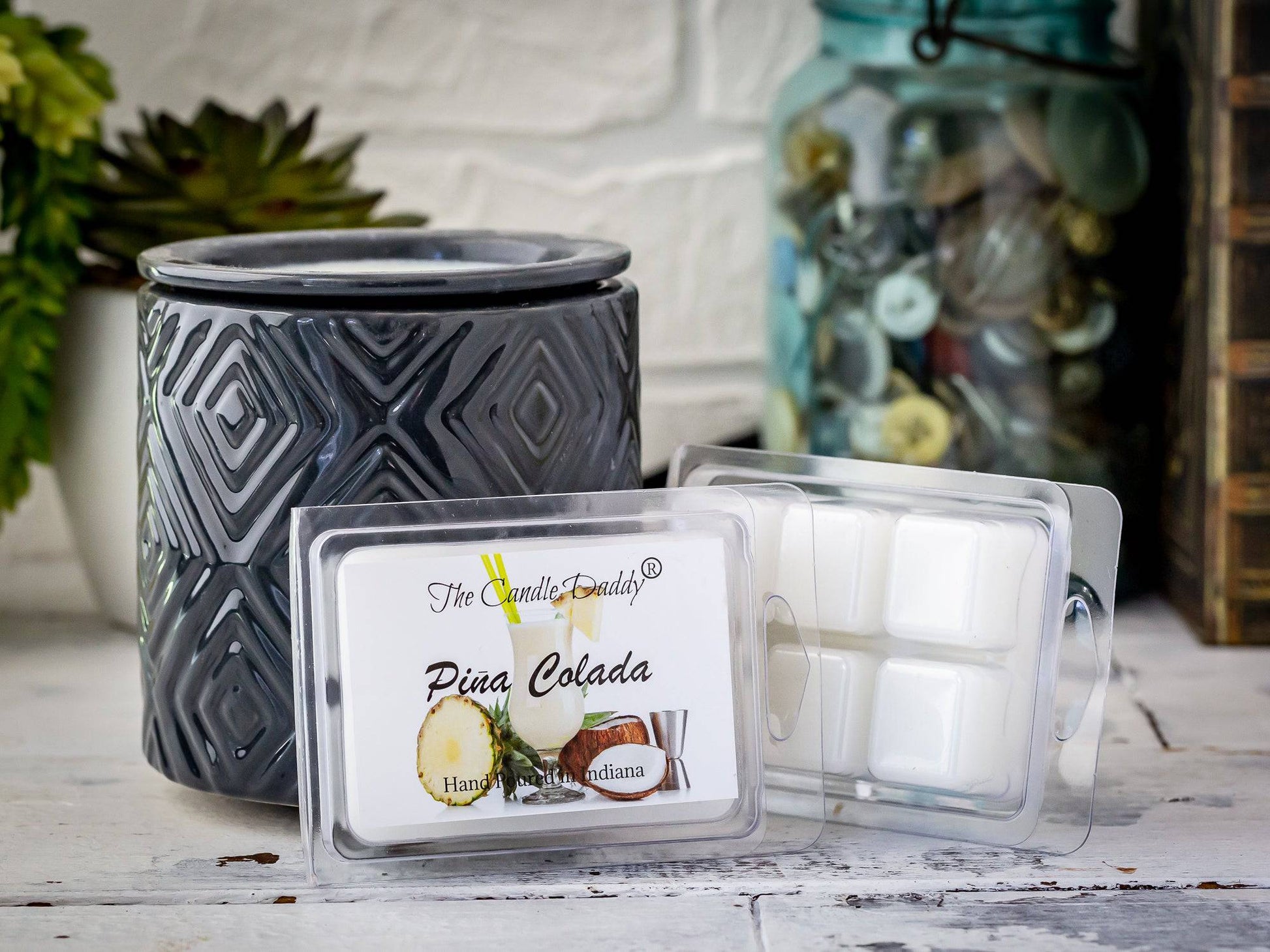 5 Pack - Pina Colada - Tropical Drink Scented Wax Melt - 2 Ounces x 5 Packs = 10 Ounces - The Candle Daddy