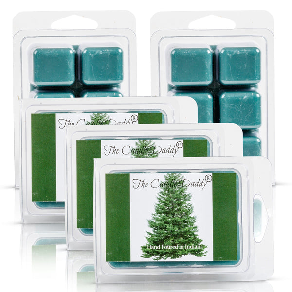 5 Pack - Pine Tree - Blue Spruce Scented Christmas Wax Melt - 2 Ounces x 5 Packs = 10 Ounces - The Candle Daddy