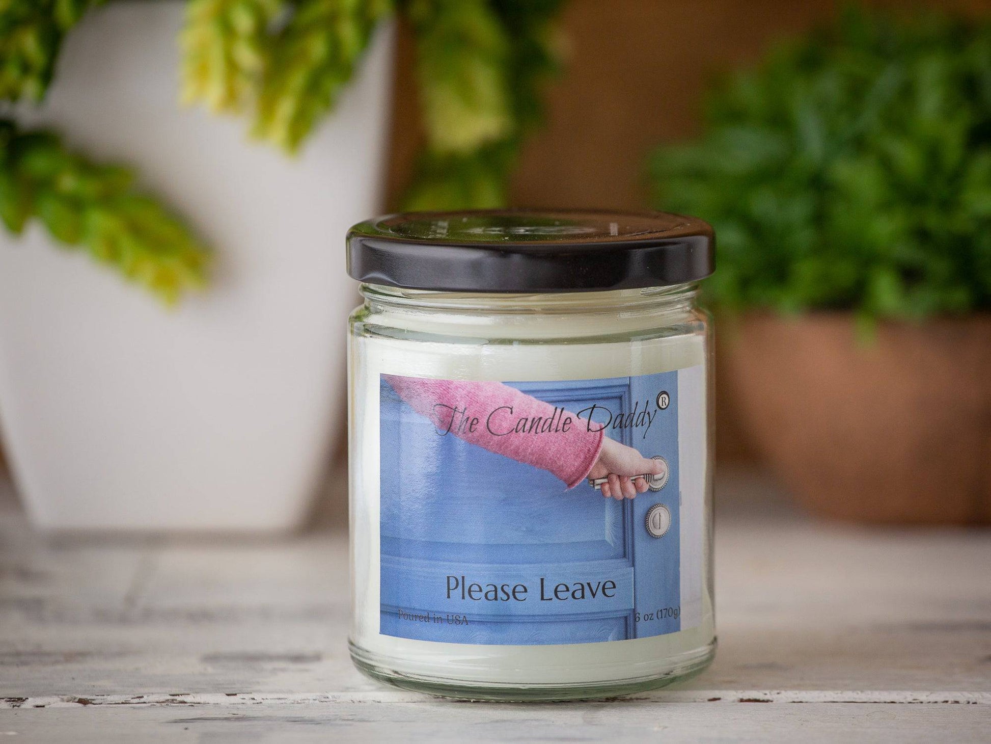 Please Leave... - Last Cup of Coffee Scented 6 Ounce Jar Candle- 40 Hour Burn (color may vary) - The Candle Daddy