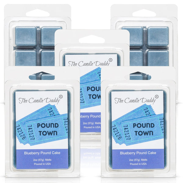 5 Pack - Two Tickets to Pound Town - Blueberry Pound Cake Scented Melt - Maximum Scent Wax Cubes/Melts - 2 Ounces x 5 Packs = 10 Ounces