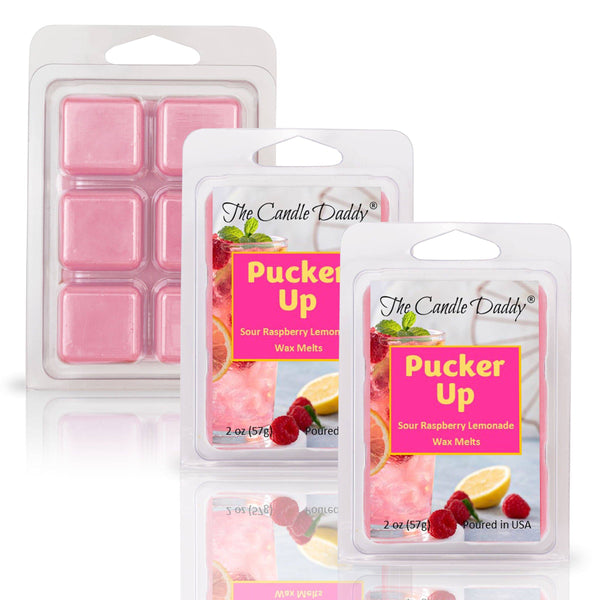 Pucker Up - Raspberry Lemonade Scented Wax Melt - 1 Pack - 2 Ounces - 6 Cubes - The Candle Daddy