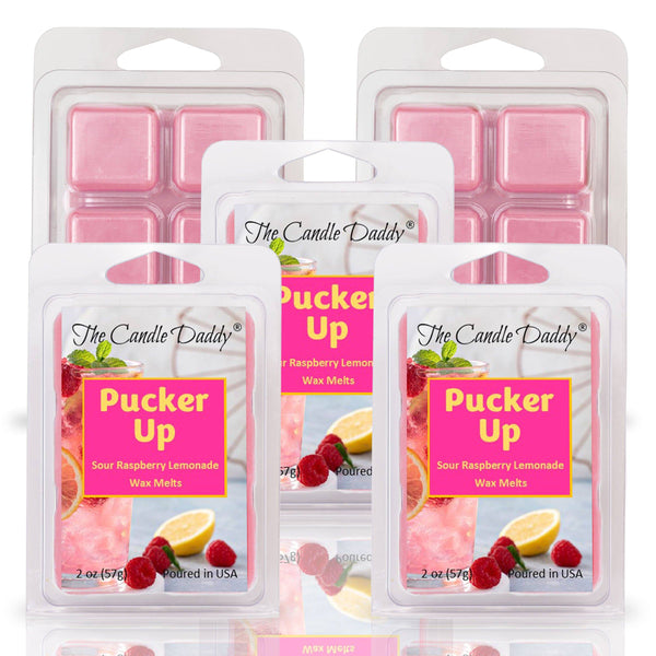 Pucker Up - Raspberry Lemonade Scented Wax Melt - 1 Pack - 2 Ounces - 6 Cubes - The Candle Daddy
