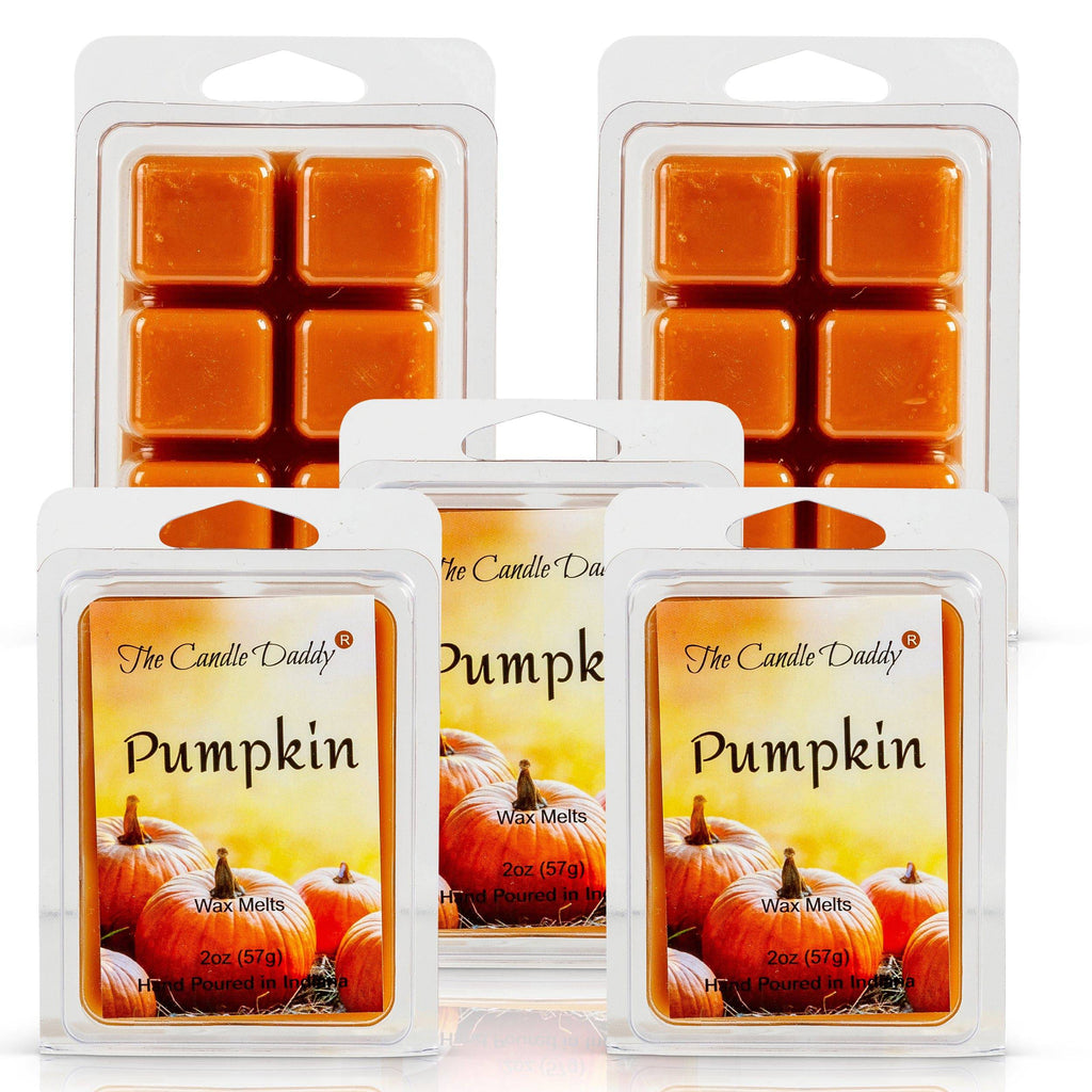 5 Pack - Pumpkin Scented Wax Melt Cubes - 2 Oz x 5 Packs = 10 Ounces - The Candle Daddy