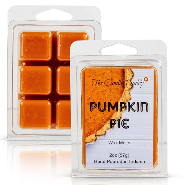Pumpkin Pie Scented Wax Melt - 1 Pack - 2 Ounces - 6 Cubes - The Candle Daddy