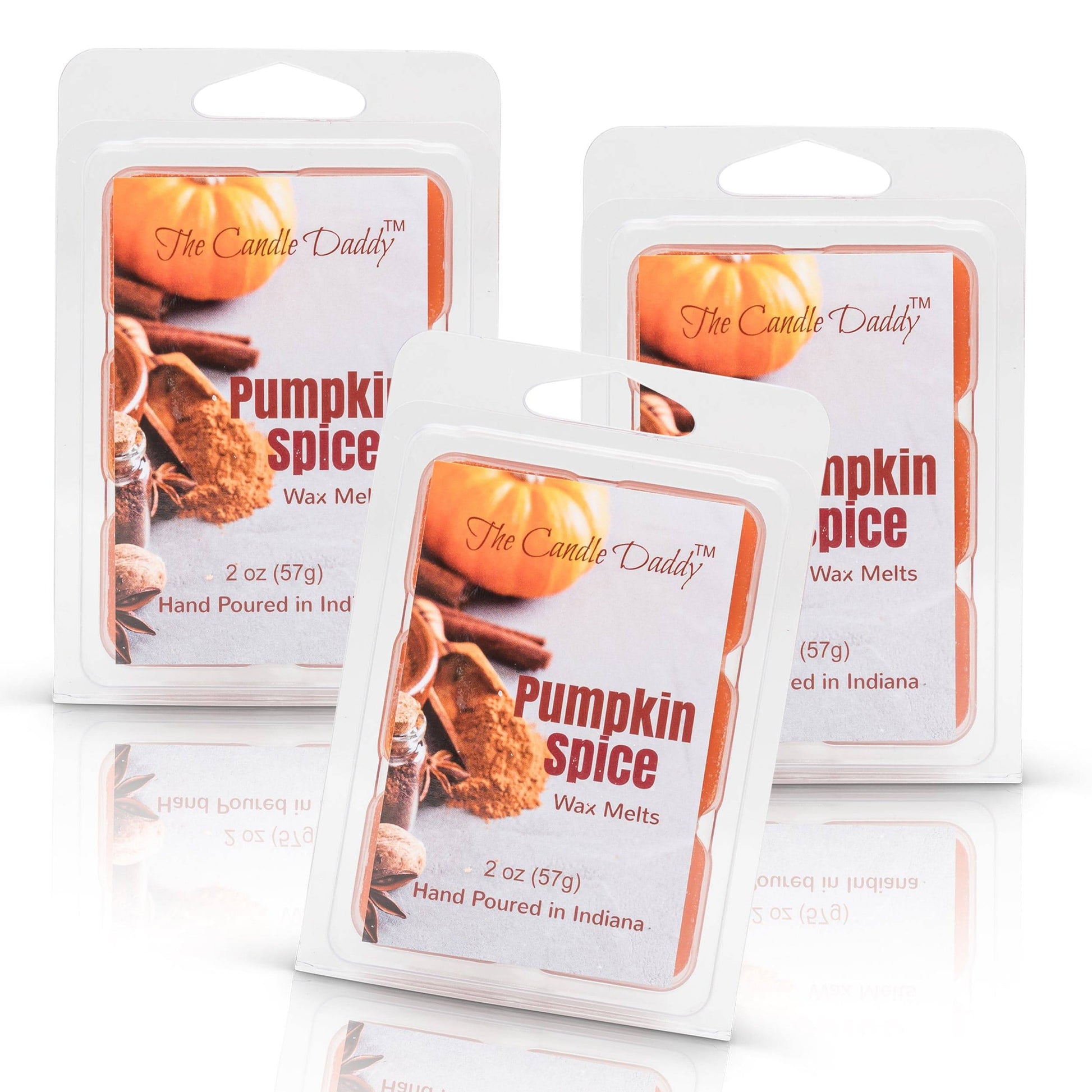 Pumpkin Spice Scented Wax Melt - 1 Pack - 2 Ounces - 6 Cubes - The Candle Daddy