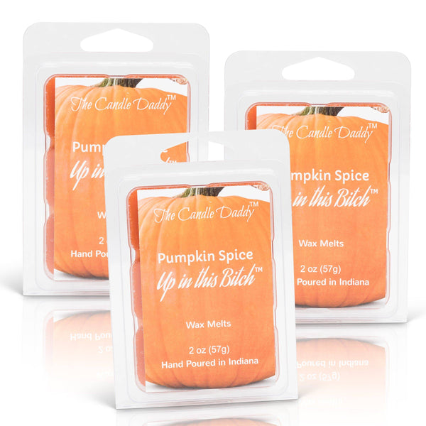 FREE SHIPPING - Pumpkin Spice Up In This Bitch - Pumpkin Spice Scented Wax Melt - 1 Pack - 2 Ounces - 6 Cubes