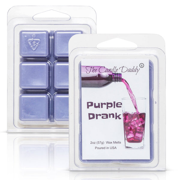 5 Pack - Purple Drank - Grape Soda Scented - Maximum Scent Wax Cubes/Melts - 2 Ounces x 5 Packs = 10 Ounces - The Candle Daddy