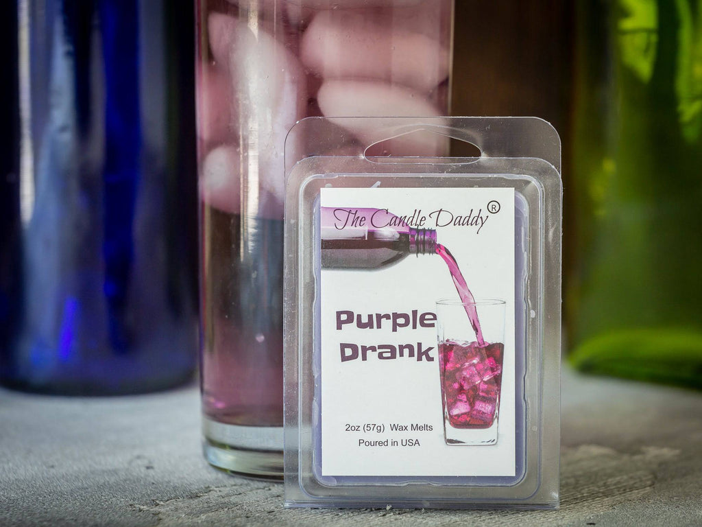 5 Pack - Purple Drank - Grape Soda Scented - Maximum Scent Wax Cubes/Melts - 2 Ounces x 5 Packs = 10 Ounces - The Candle Daddy