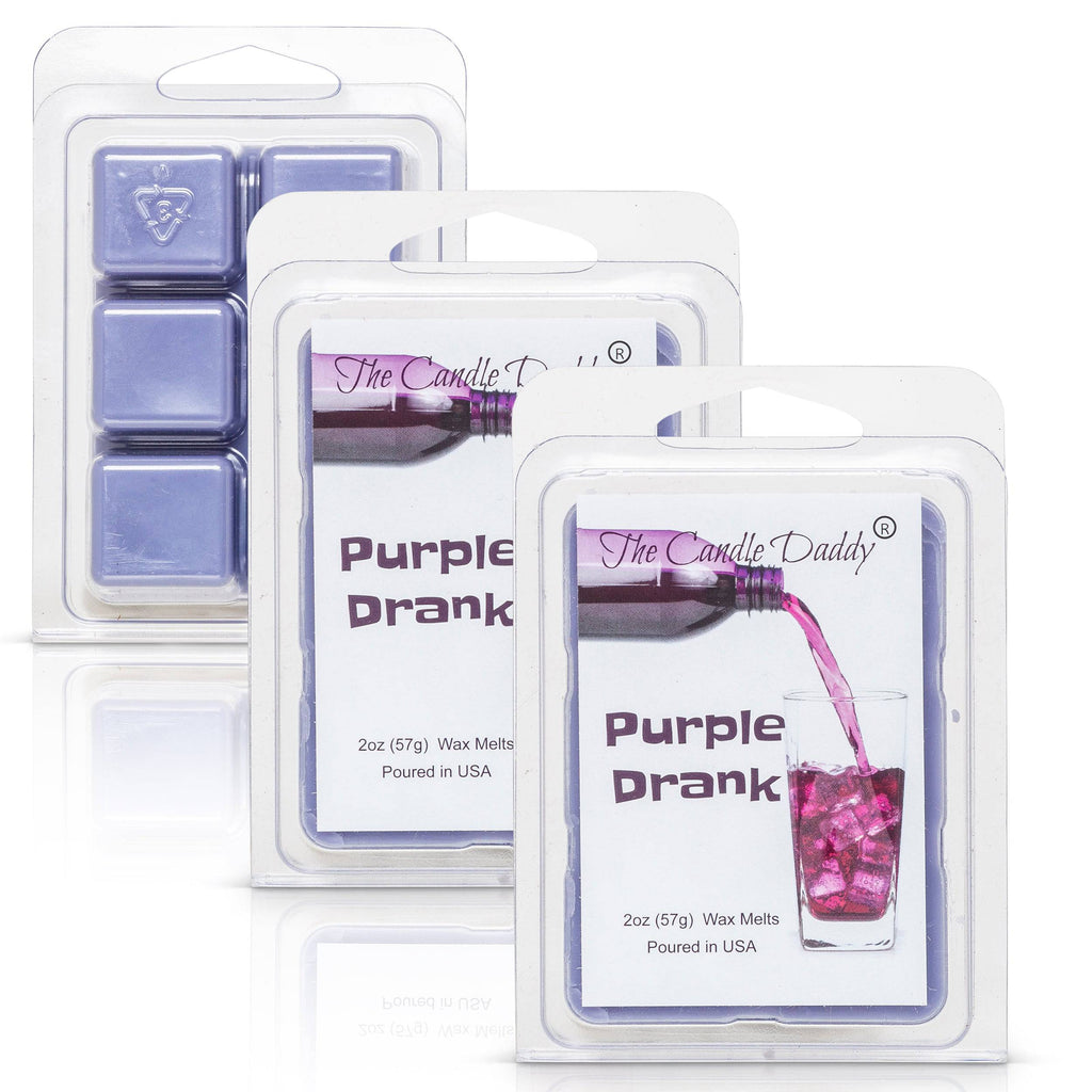 Purple Drank - Grape Soda Scented - Maximum Scent Wax Cubes/Melts - 1 Pack - 2 Ounces - 6 Cubes - The Candle Daddy