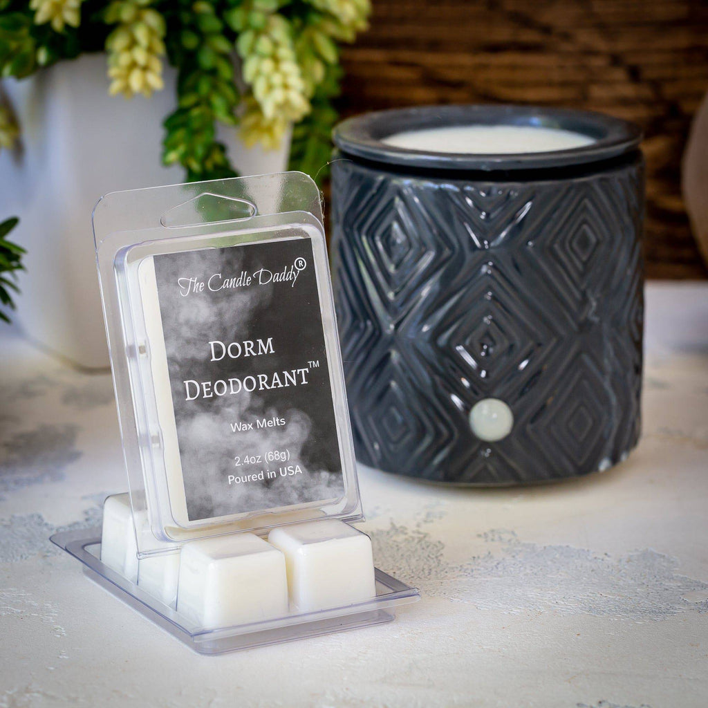 Dorm Deodorant - Enzyme-Infused Odor Eliminator Wax Melt - 1 Pack - 2 Ounces - 6 Cubes - The Candle Daddy