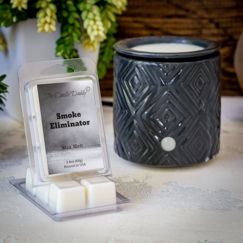 Smoke Eliminator - Enzyme-Infused Smoke Odor Eliminating Wax Melt - 1 Pack - 2 Ounces - 6 Cubes - The Candle Daddy