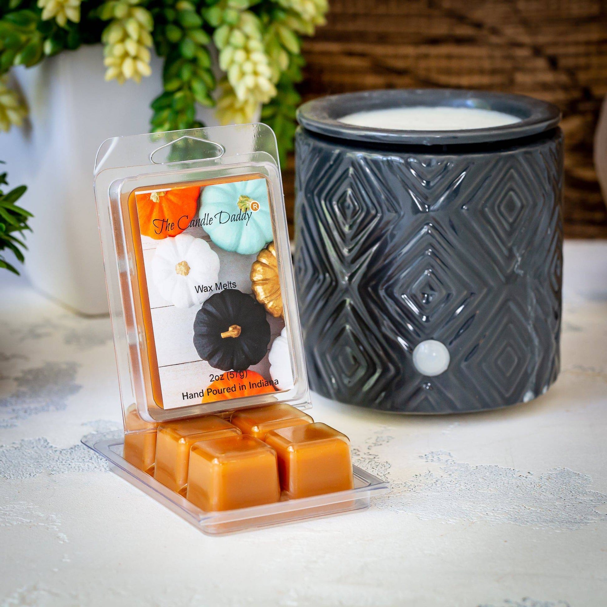 Colorful Pumpkin - Pumpkin Scented Wax Melt - 1 Pack - 2 Ounces - 6 Cubes - The Candle Daddy