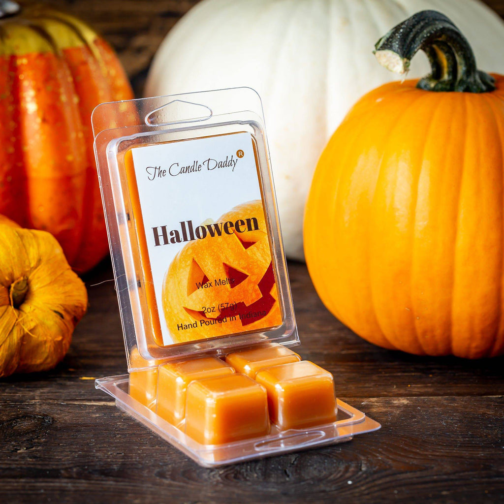 5 Pack - Halloween - Pumpkin Scented Wax Melt Cubes - 2 Oz x 5 Packs = 10 Ounces - The Candle Daddy