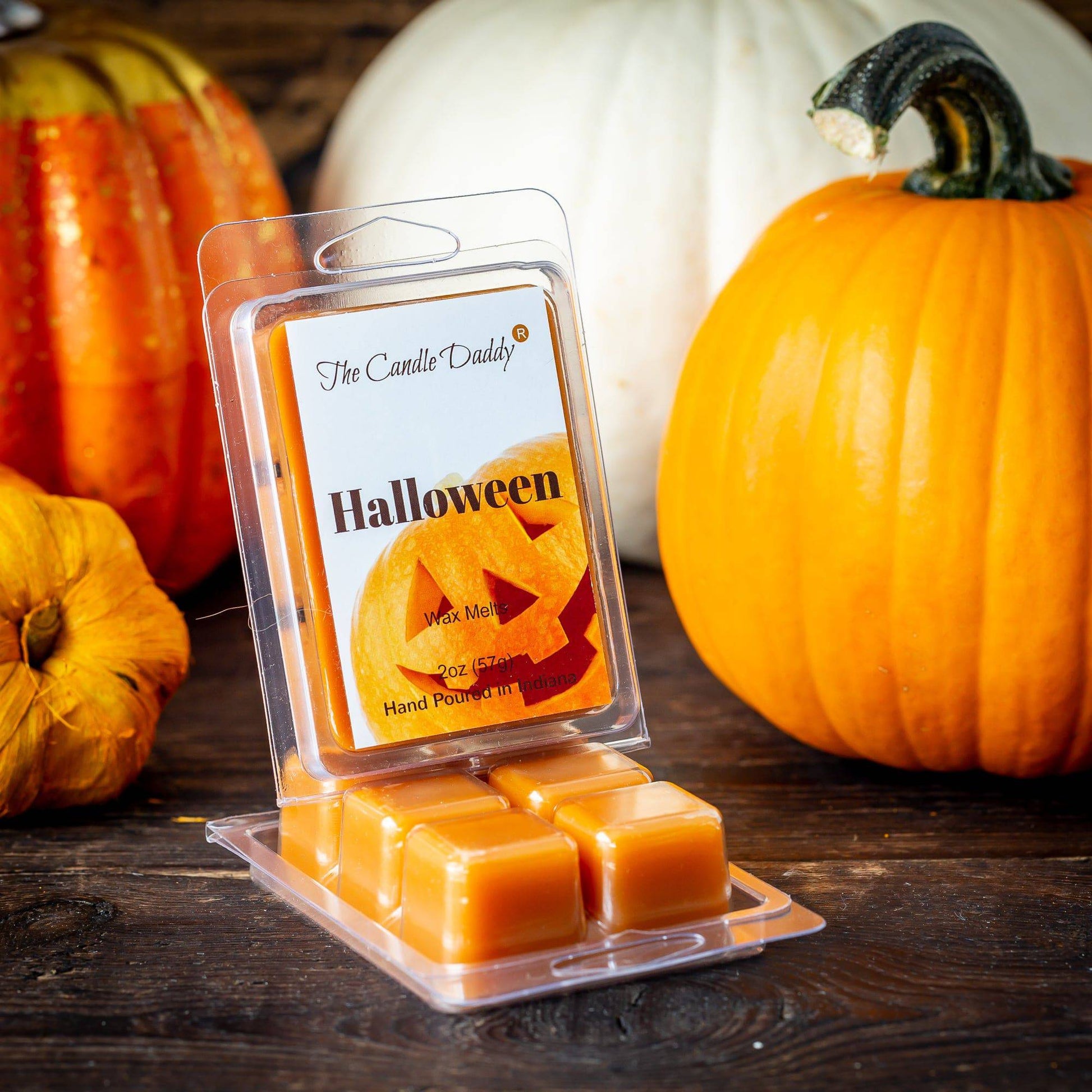 5 Pack - Halloween - Pumpkin Scented Wax Melt Cubes - 2 Oz x 5 Packs = 10 Ounces - The Candle Daddy