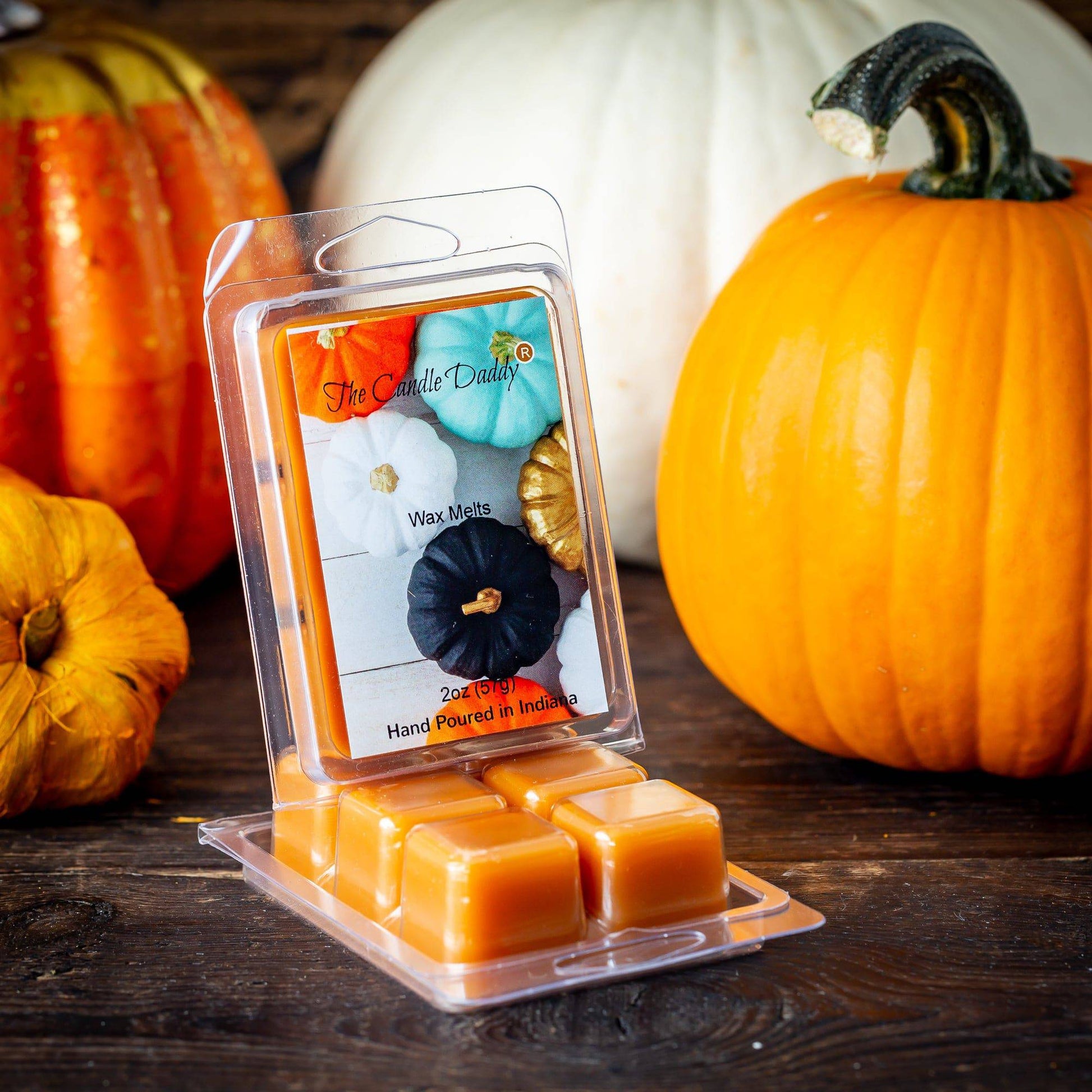 5 Pack - Colorful Pumpkin - Pumpkin Scented Wax Melt Cubes - 2 Oz x 5 Packs = 10 Ounces - The Candle Daddy