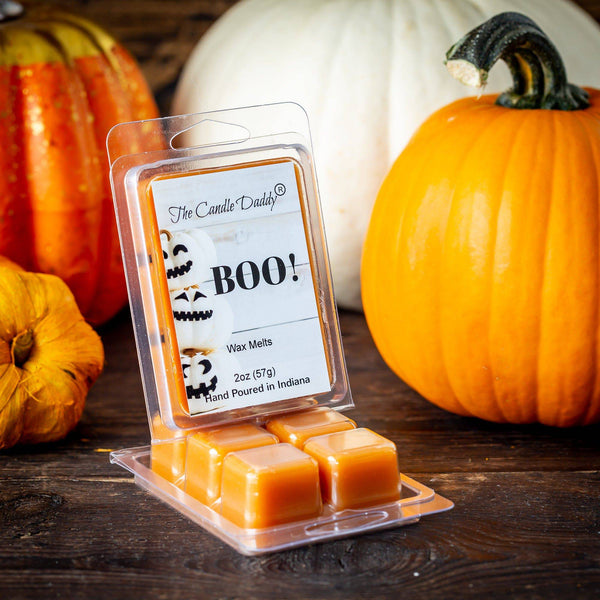 5 Pack - Boo! - Pumpkin Spice Scented Wax Melt Cubes - 2 Oz x 5 Packs = 10 Ounces