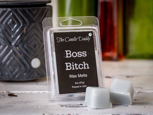 Boss Bitch - Apple Maple Bourbon Scent - Maximum Scented Wax Melt Cubes - 2 Ounces Each - The Candle Daddy