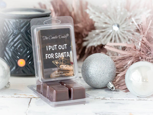 I Put Out For Santa - Chocolate Chip Christmas Cookie Scented Wax Melt - 1 Pack - 2 Ounces - 6 Cubes - The Candle Daddy