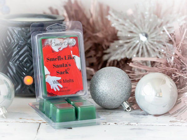 Smells Like Santa's Sack - Christmas Brown Sugar Fig Scented Wax Melt - 1 Pack - 2 Ounces - 6 Cubes - The Candle Daddy