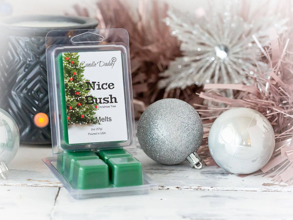 Nice Bush - Pine Christmas Tree Scented Wax Melt - 1 Pack - 2 Ounces - 6 Cubes - The Candle Daddy