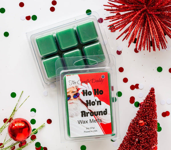 Ho Ho Ho'n Around - Warm Christmas Apple Bourbon Scented Wax Melt - 1 Pack - 2 Ounces - 6 Cubes - The Candle Daddy