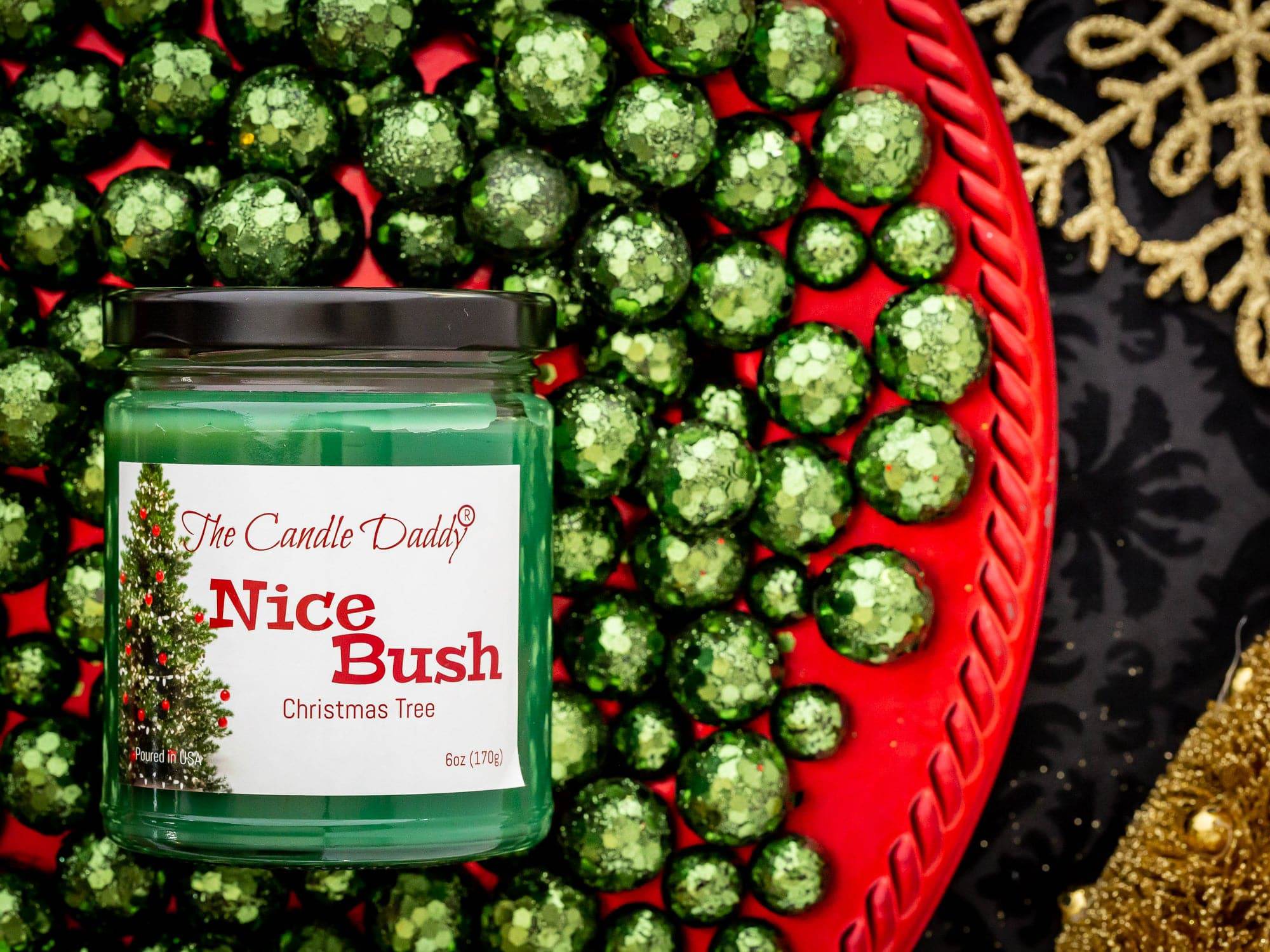 Nice Bush Holiday Candle - Funny Blue Spruce Scented Candle