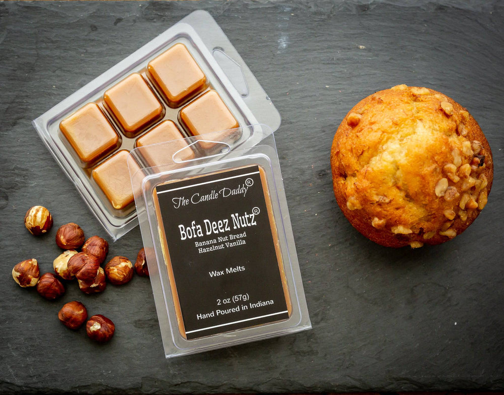 Deez Nutz Banana Nut Bread Scented Wax Melt Cubes - 5 Packs of 2 Ounce Melts - Hand Poured In Indiana - The Candle Daddy
