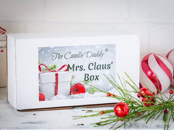 Mrs. Claus' Box- 11 Packs of Random Christmas Wax Melts in the Box- Great Dirty Santa Gift Box - The Candle Daddy