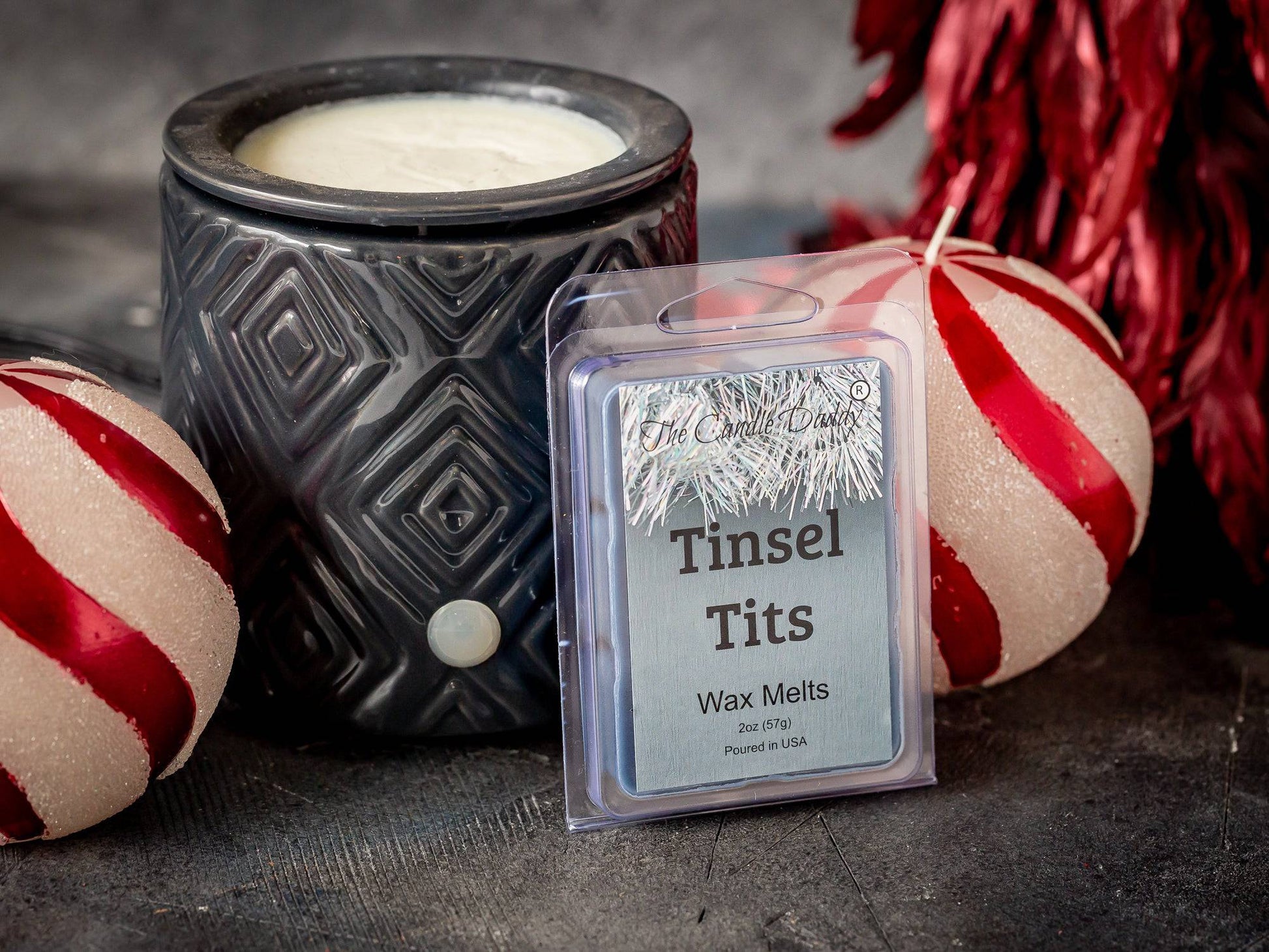 Tinsel Tits - Mountain Top Tease Scented Wax Melt -  1 Pack - 2 Ounces - 6 Cubes - The Candle Daddy