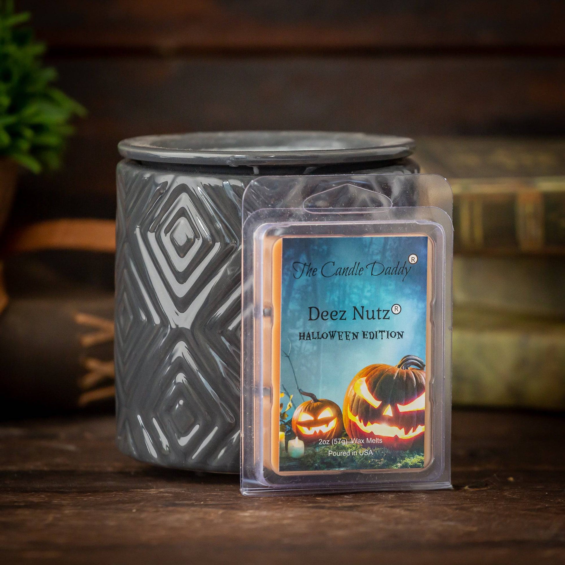 Deez  Nutz - Spooky Halloween Edition - Banana Nut Bread Scented Melt - Maximum Scent Wax Cubes/Melts - 1 Pack - 2 Ounces - 6 Cubes - The Candle Daddy