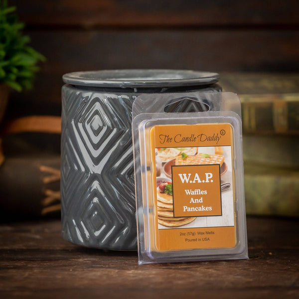 FREE SHIPPING - W.A.P. - Waffles and Pancakes - Waffles and Pancakes with Syrup and Butter Scented Melt - Maximum Scent Wax Cubes/Melts - 1 Pack - 2 Ounces - 6 Cubes WAP