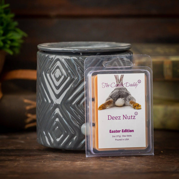 Deez Nutz - Easter Edition - Banana Nut Bread Scented - Maximum Scent Wax Cubes/Melts - 1 Pack - 2 Ounces - 6 Cubes - The Candle Daddy