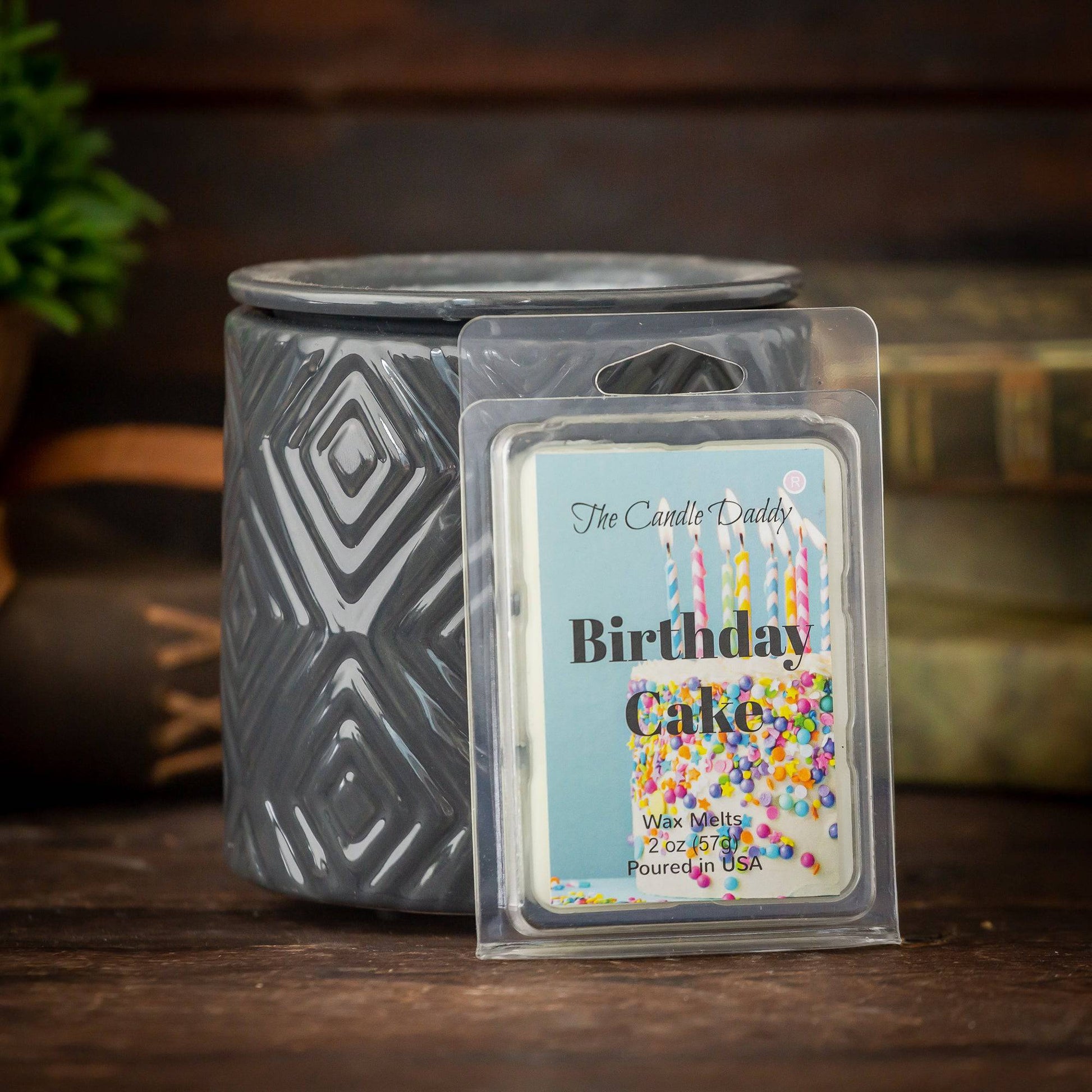 Birthday Cake - Cake Scented Melt- Maximum Scent Wax Cubes/Melts- 1 Pack -2 Ounces- 6 Cubes - The Candle Daddy