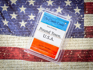 Now Entering: Pound Town, USA - Vanilla Pound Cake Scented Melt - Maximum Scent Wax Cubes/Melts - 1 Pack - 2 Ounces - 6 Cubes - The Candle Daddy