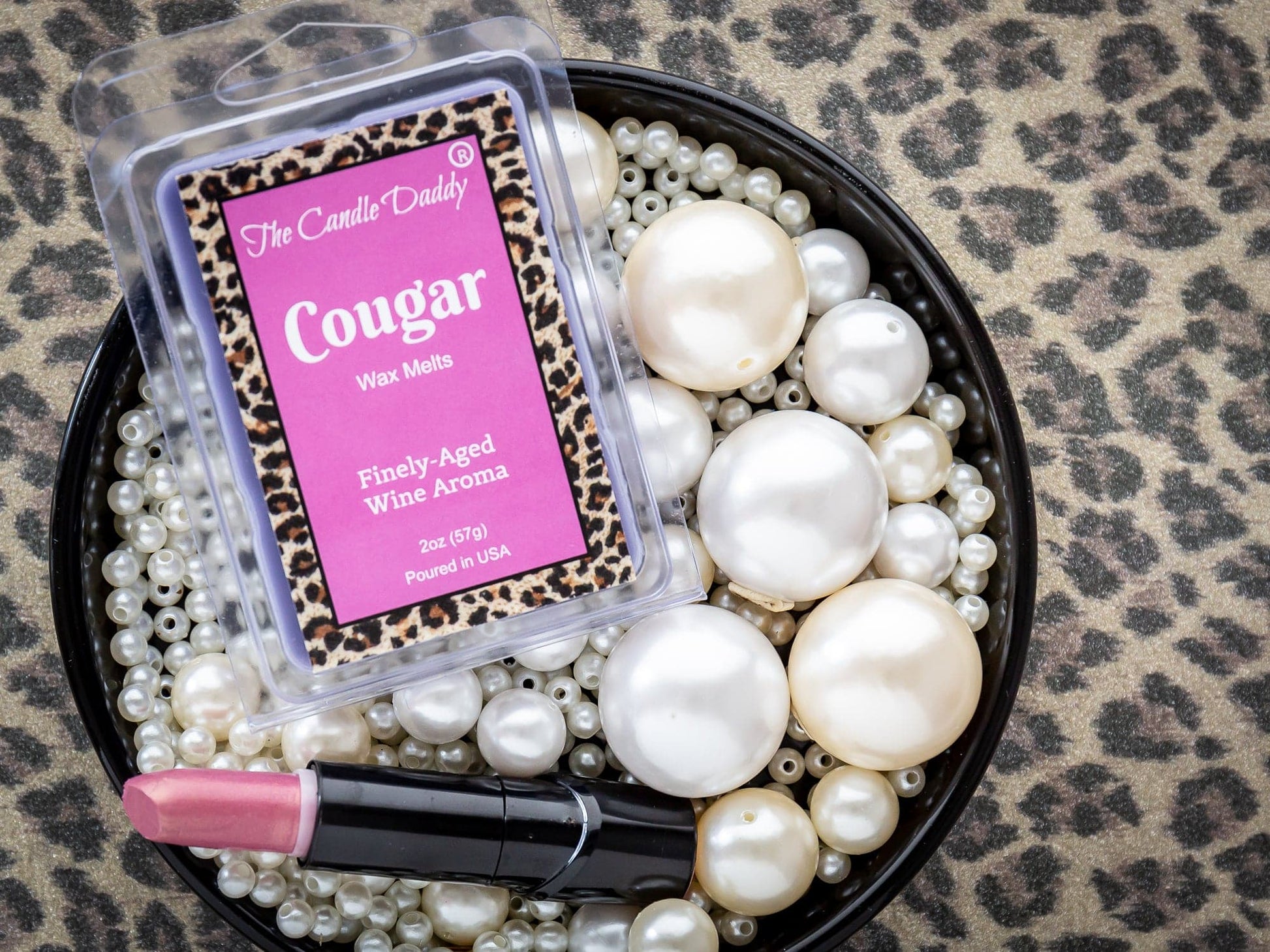 Cougar - Finely Aged Wine Scented Melt - Maximum Scent Wax Cubes/Melts - 1 Pack - 2 Ounces - 6 Cubes - The Candle Daddy