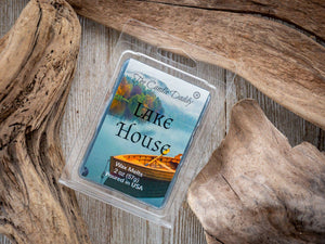 Lake House - Rustic Lake House Scented Melt- Maximum Scent Wax Cubes/Melts- 1 Pack -2 Ounces- 6 Cubes - The Candle Daddy