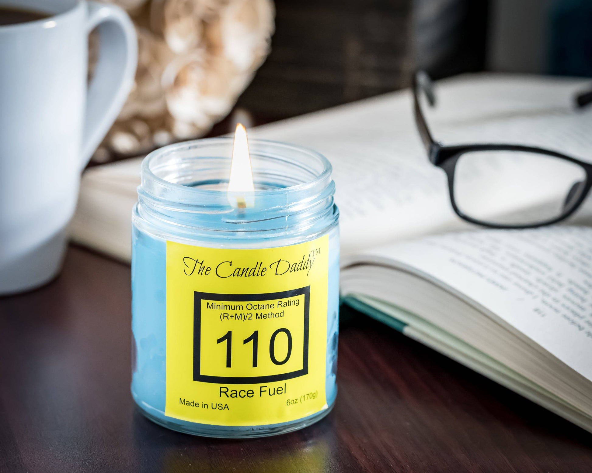 Race Fuel -Race Track Scented Jar Candle- The Candle Daddy- Hand Poured in Indiana - The Candle Daddy