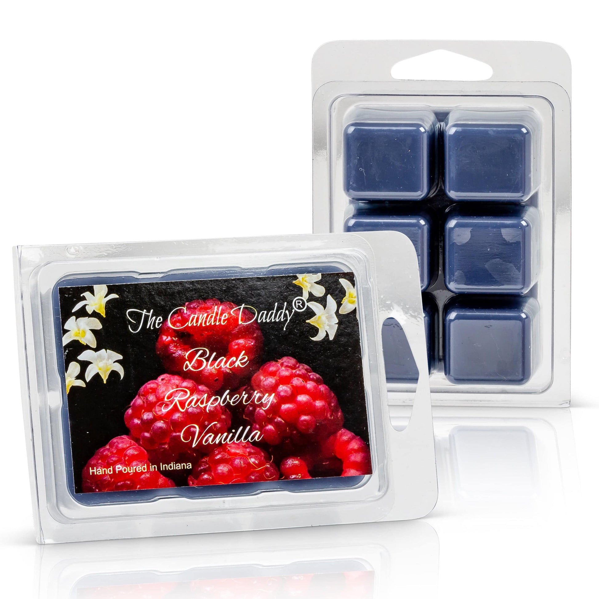 5 Pack - Black Raspberry Vanilla Scented Wax Melt - 2 Ounces x 5 Packs = 10 Ounces - The Candle Daddy