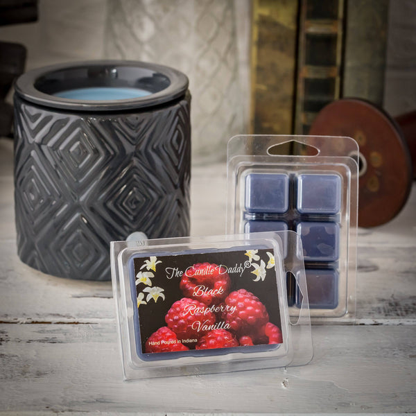 Black Raspberry Vanilla Scented Wax Melt - 1 Pack - 2 Ounces - 6 Cubes - The Candle Daddy