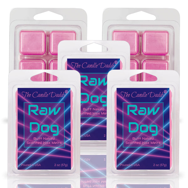 Raw Dog - Butt Naked Scented Wax Melt - 1 Pack - 2 Ounces - 6 Cubes - The Candle Daddy