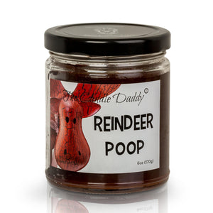 Reindeer Poop Holiday Candle - Funny Hot Chocolate Scented Candle - Funny Holiday Candle for Christmas, New Years - Long Burn Time, Holiday Fragrance, Hand Poured in USA - 6oz - The Candle Daddy