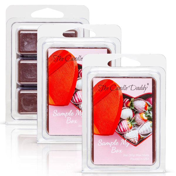Sample My Box -Valentine's Day Edition - Funny Chocolate Fudge Scented Wax Melt Cubes - 2 Ounces - The Candle Daddy