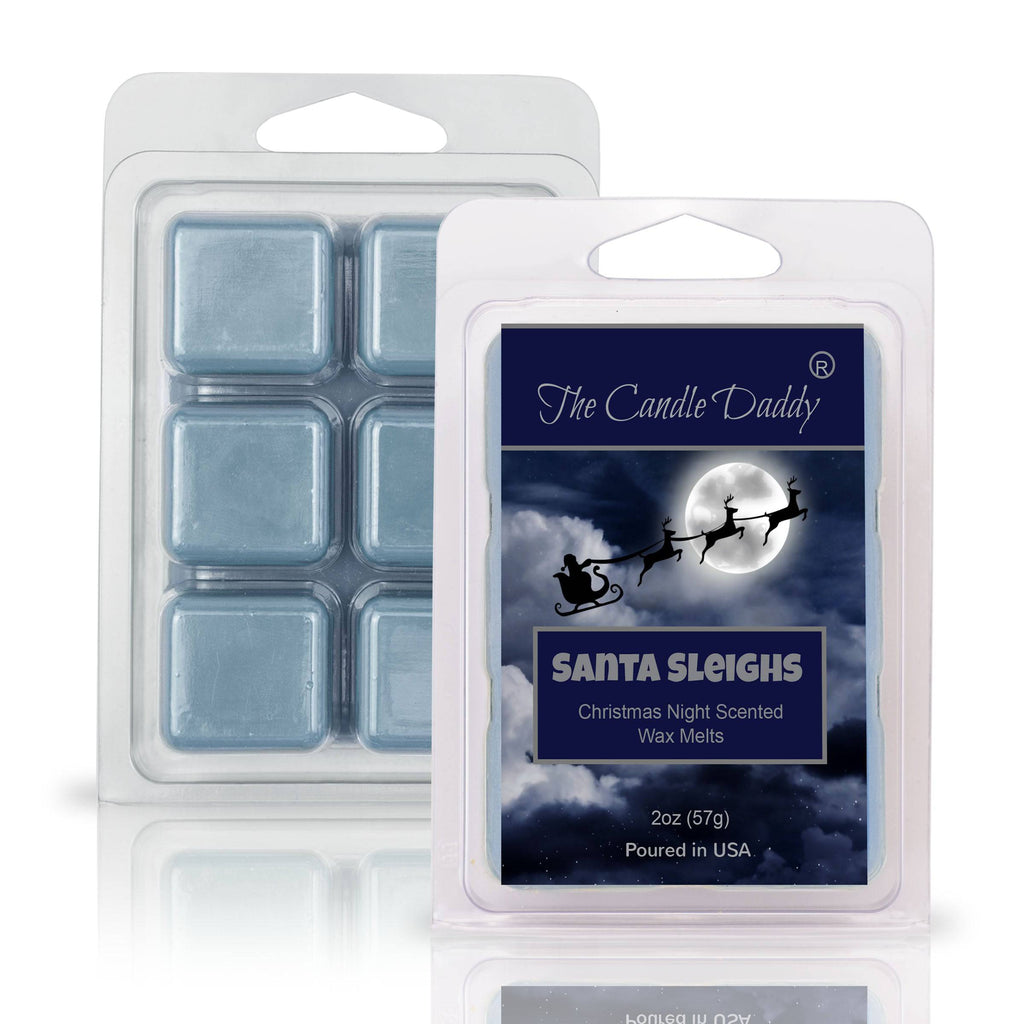 5 Pack - Santa Sleighs - Christmas Night Scented Wax Melt - 2 Ounces x 5 Packs = 10 Ounces - The Candle Daddy